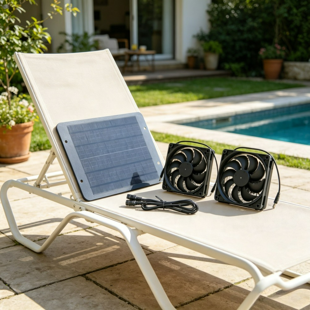 Renewable Energy House - Wide Application Solar Energy Double Fan