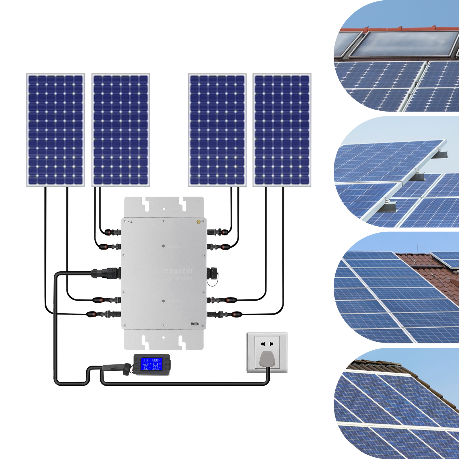 Grid Tie Micro Inverter - Solar Micro Grid Tie Inverter, WVC-1200W