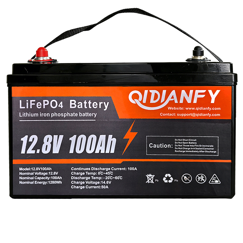 Renewable Energy House - Qidianfy 12V 100Ah LiFePO4 Lithium Battery