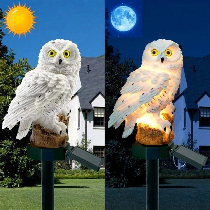 Solar Powered LED Owl Animal H - Renewable Energy House recension och pris