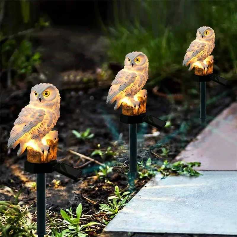 Solar Lamp Owl Animal Solar Ga - Renewable Energy House recension och pris