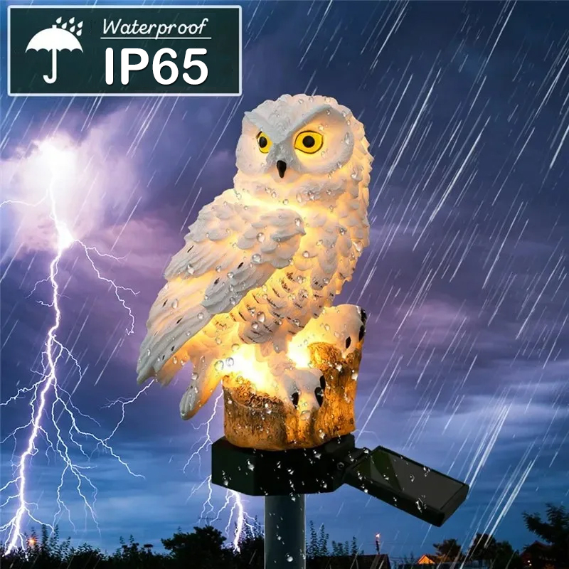 Solar Lamp Owl Animal Solar Ga - Renewable Energy House recension och pris