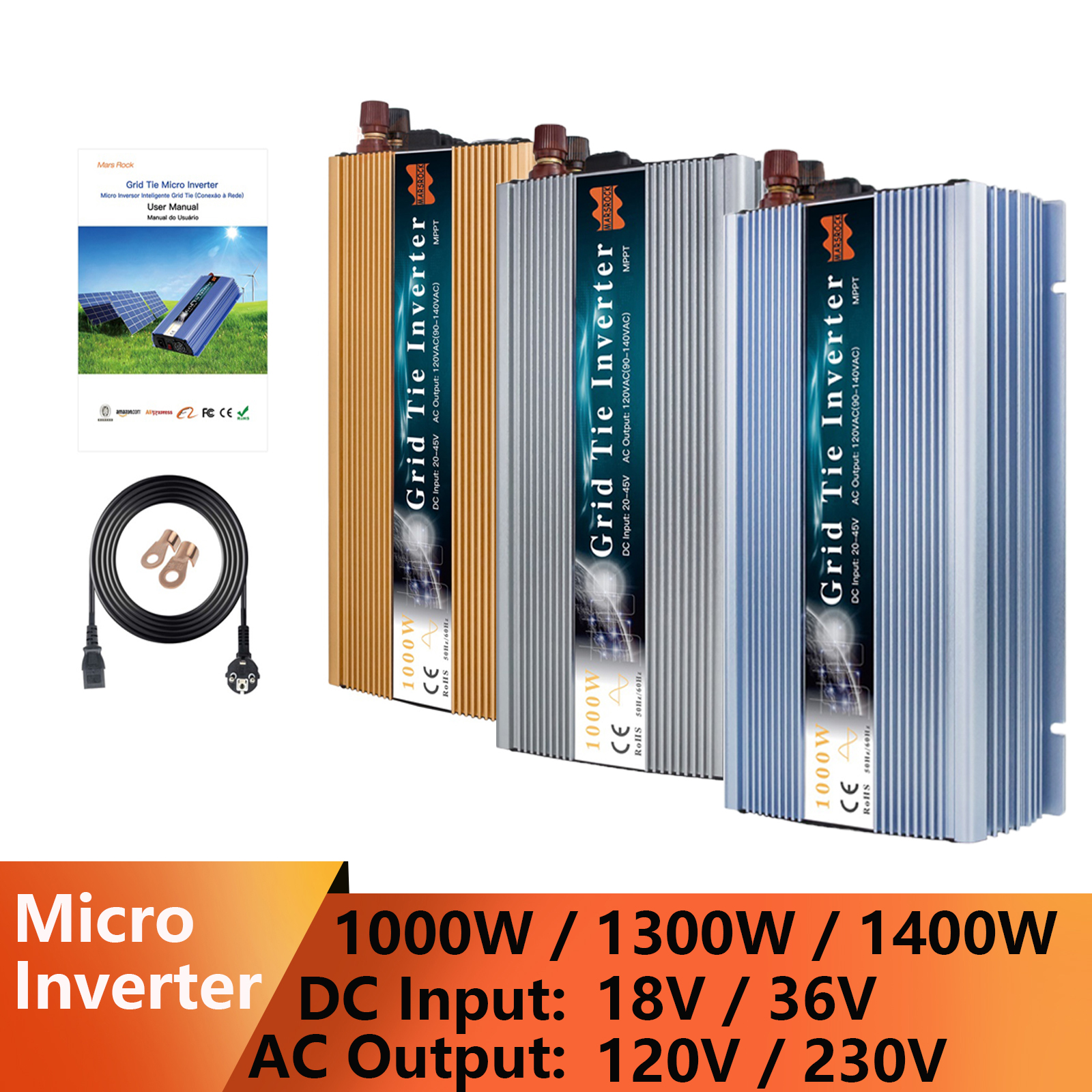 1000W 1300W 1400W Grid Tie Mic - Grid Tie Micro Inverter recension och pris