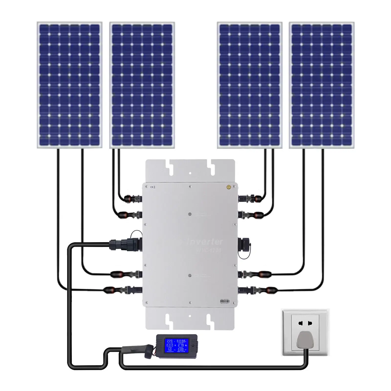 1200W MPPT Micro Solar Inverte - Grid Tie Micro Inverter recension och pris