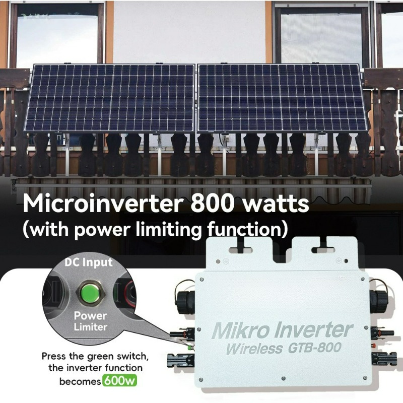 800W Solar Micro Inverter, Dua - Grid Tie Micro Inverter recension och pris