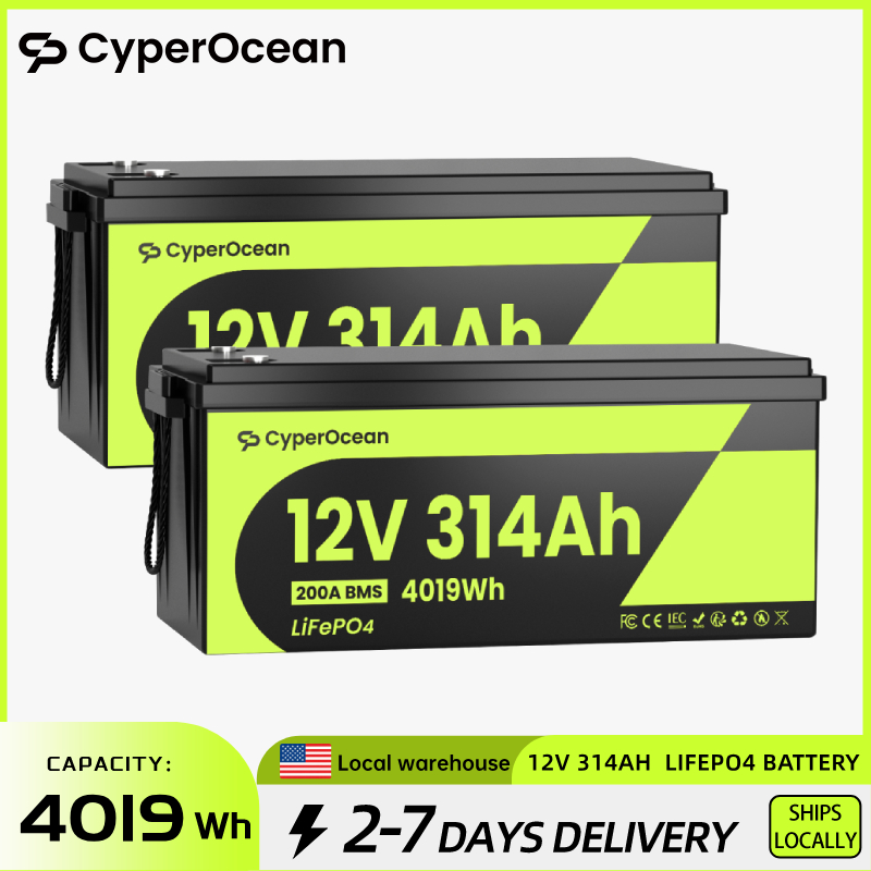 CyperOcean 2 Packs 12V 314Ah L - Renewable Energy House recension och pris