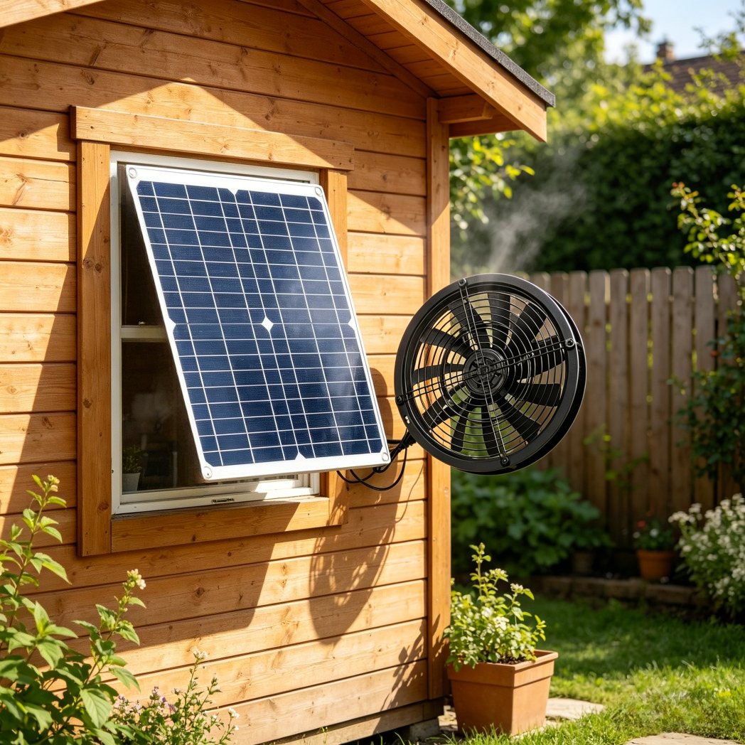 NEW 6 Inch Solar Exhaust Fan K - Renewable Energy House recension och pris