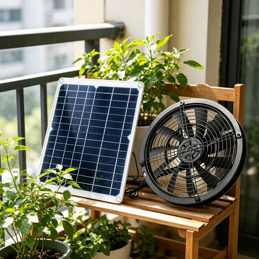 NEW 6 Inch Solar Exhaust Fan K - Renewable Energy House recension och pris