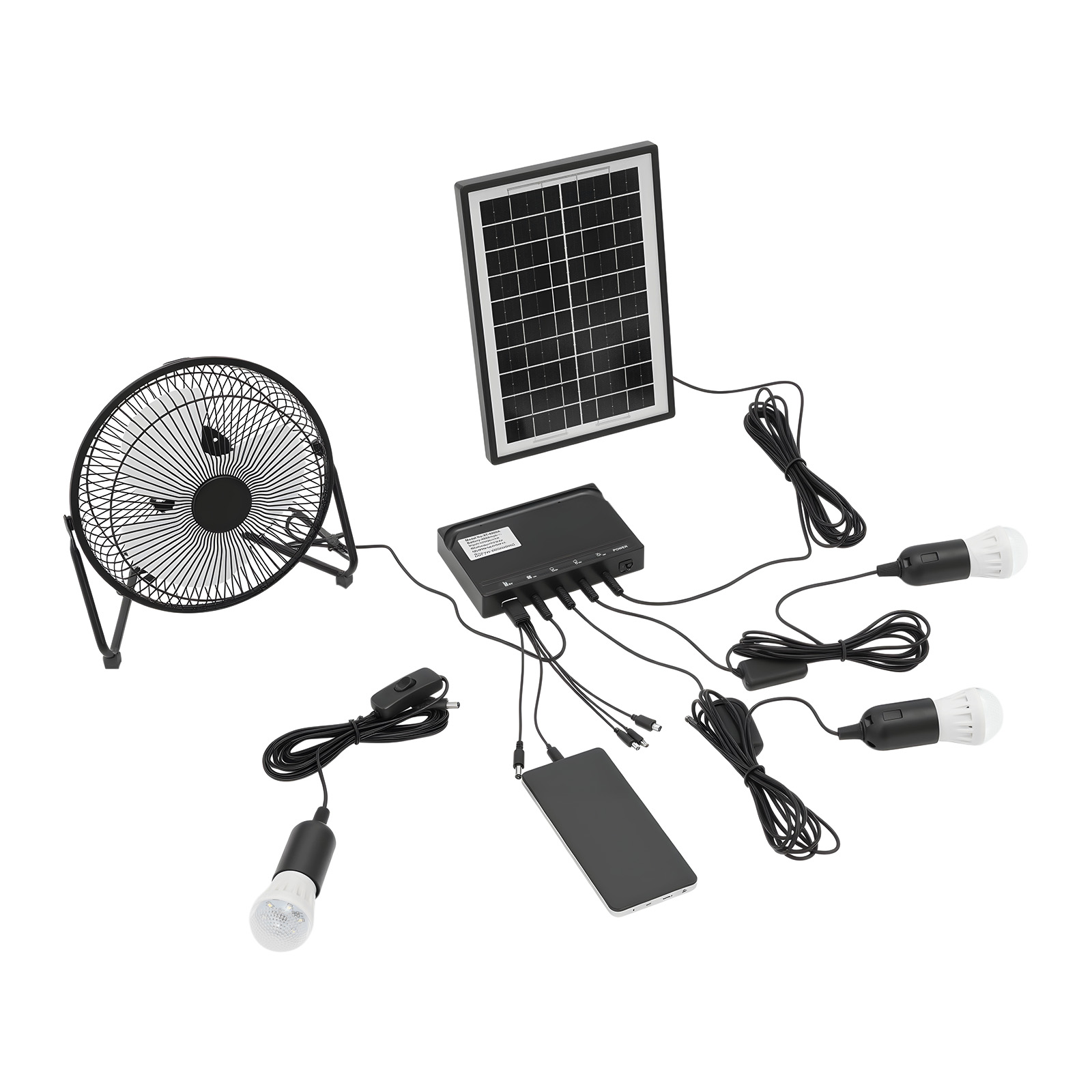 100-240V Solar Fan And Lamp Ki - Renewable Energy House recension och pris