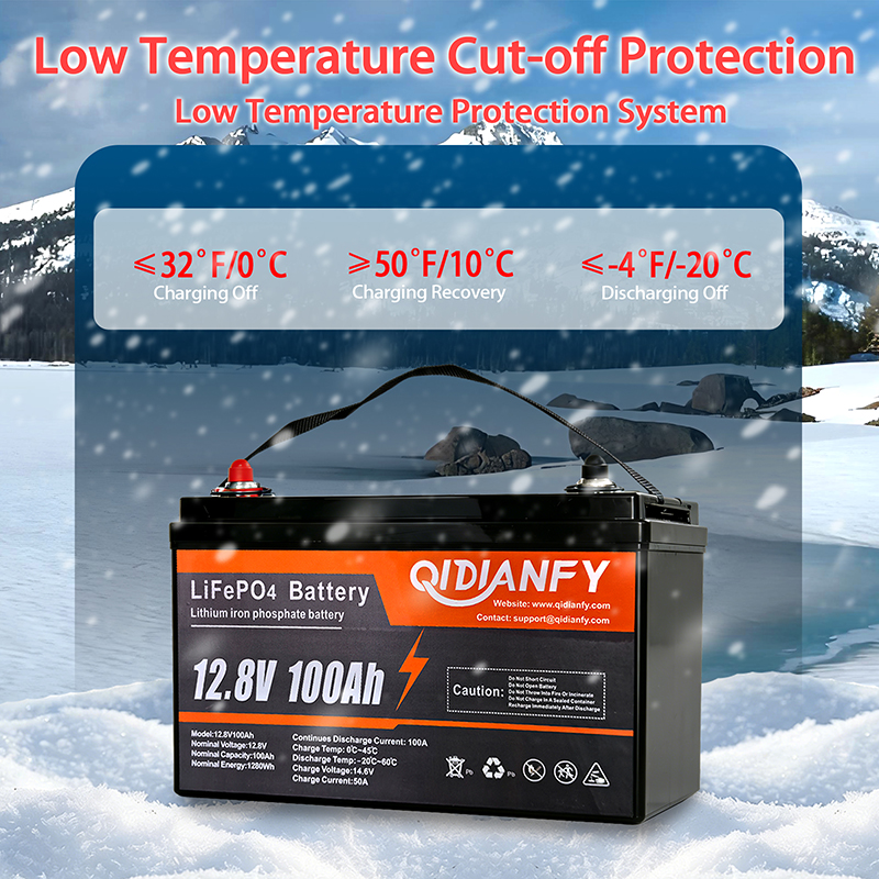 Qidianfy 12V 100Ah LiFePO4 Lit - Renewable Energy House recension och pris