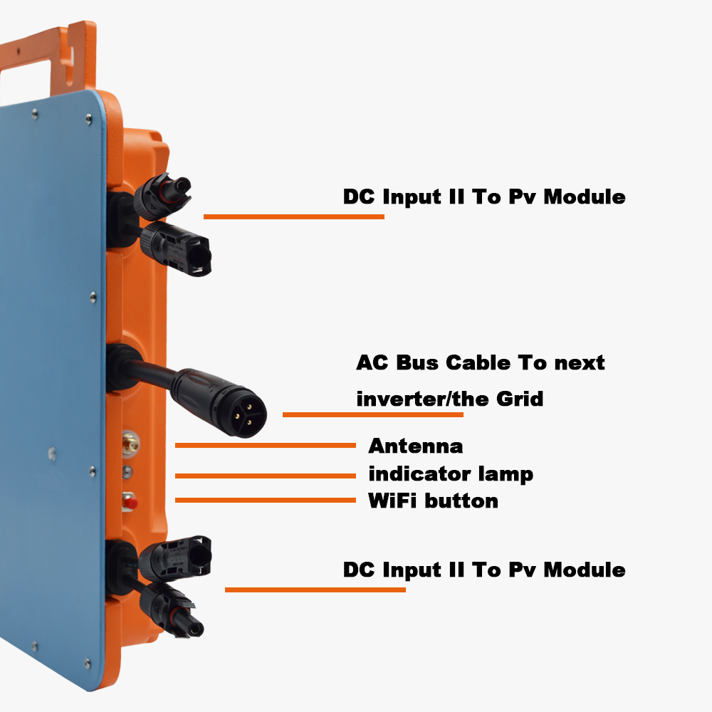 Smart WIFI 800W Single Phase M - Grid Tie Micro Inverter recension och pris